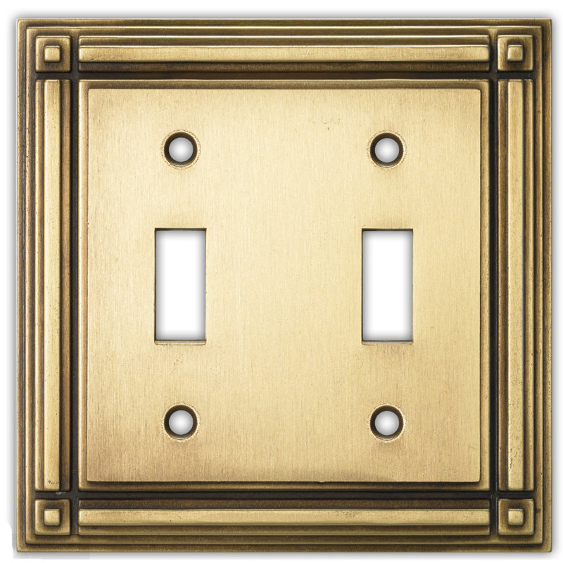 ClaireDeco Evanston 2Gang Toggle Light Switch Wall Plate Wayfair